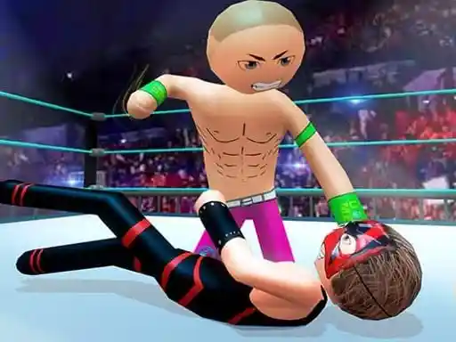 Juego de lucha de hombres palo policía