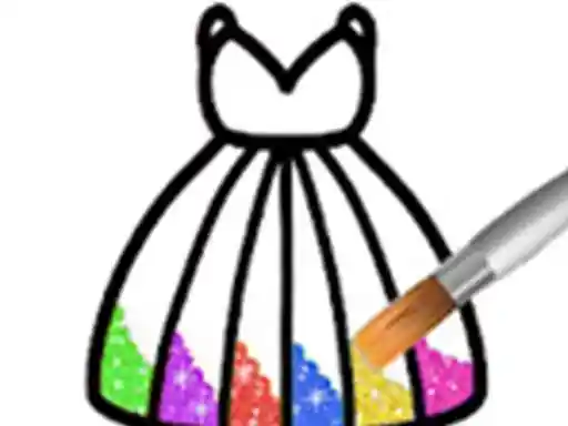 Princesa Brillo para Niños para Colorear