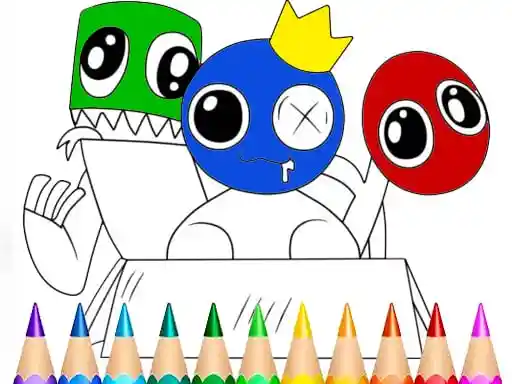 Game: Libro de colorear de amigos del arcoíris