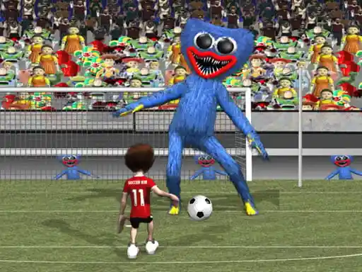 Niño futbolista contra Huggy