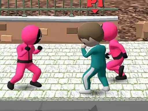 Juego de Calamar Luchando Multijugador