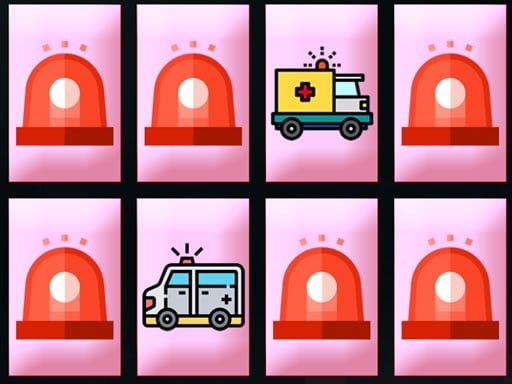 Play: Ambulance Trucks Memory Img
