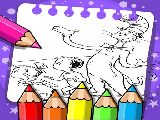 Play: Cat In The Hat Coloring Book Img