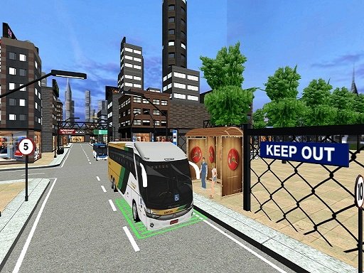 Play: City Coach Bus Passenger Driving Bus Parking 2021 Img