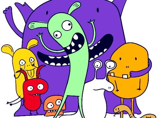 Play: Cute Little Monsters Jigsaw Img