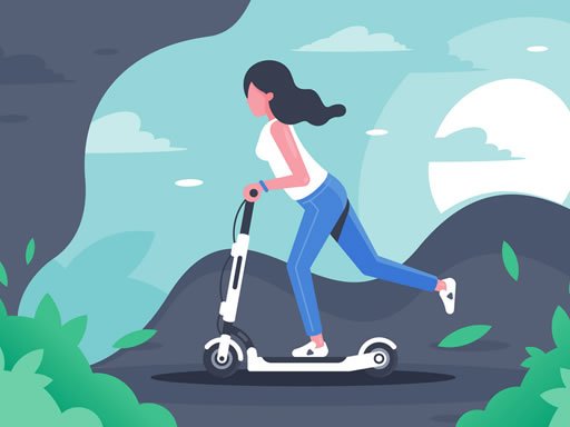 Play: Electric Scooter Rides Jigsaw Img