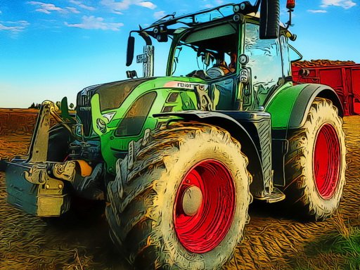 Play: Farming Tractor Puzzle Img