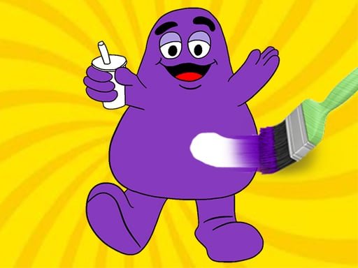 Play: Grimace Shake Coloring Book Img