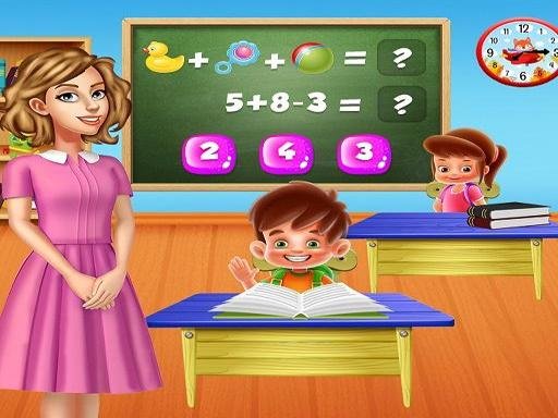 Play: Kindergarten School Teacher Kids Learning Games Img