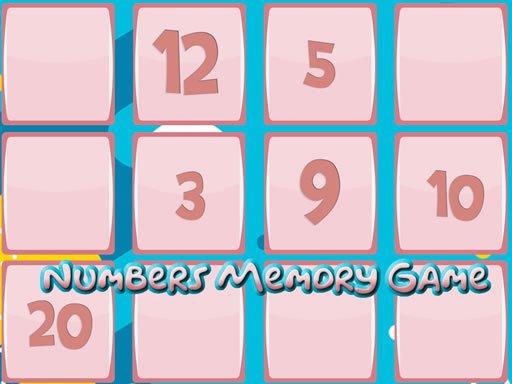 Play: Memory Game With Numbers Img