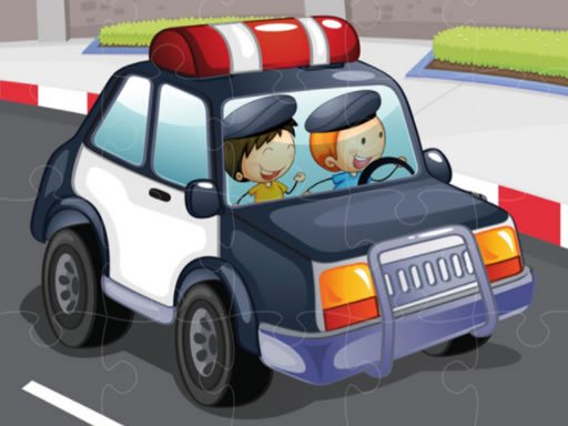 Play: Police Cars Jigsaw Game Img
