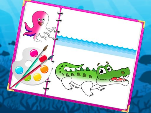 Play: Sea Creatures Coloring Book Img
