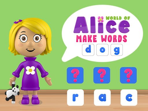 Play: World of Alice   Make Words  Img