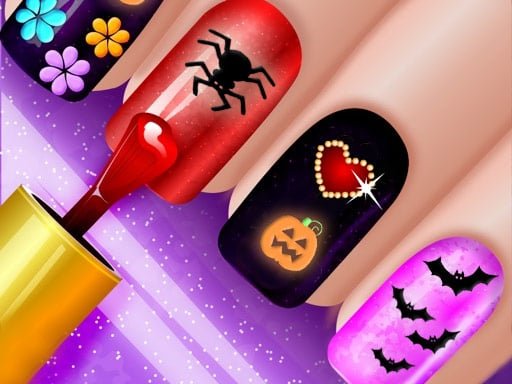 Play: Glow Halloween Nails Img