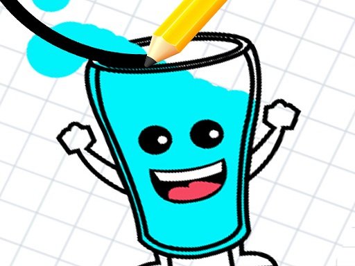 Play: Happy Glass Fill The Glass By Draw Lines Img