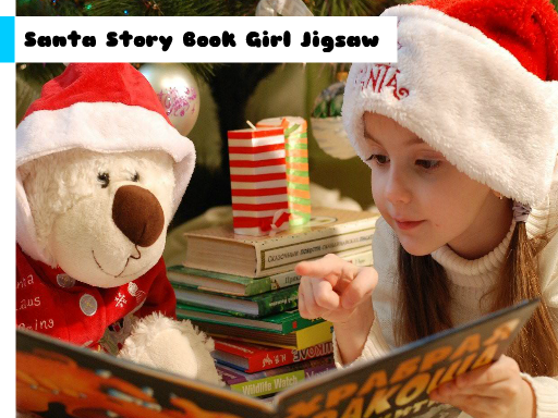 Play: Santa Story Book Girl Jigsaw Img